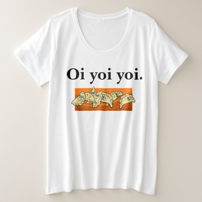Camisa de Varenyky Perogies del TAMAÑO EXTRA (Anverso del diseño)