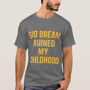 Camisa De Ventilador Del Béisbol Retro - "Sid Brea