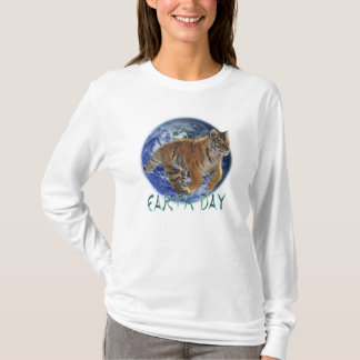 Camisa de vida salvaje del Día del Tigre de Amur y