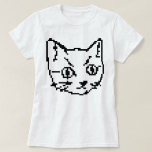 CAMISA DE VIDEO GATITO PIXEL ART