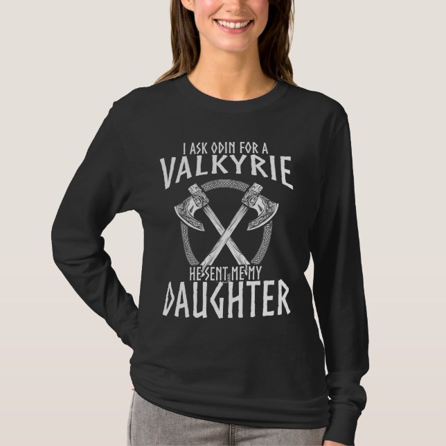 Camisa De Vikings Que Le Pedí A Odin Por Valkyrie, (Anverso)