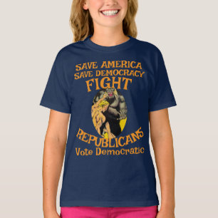 CAMISA DE VOTO PARTIDISTA DEMÓCRATA ZL X1 KP COSTO