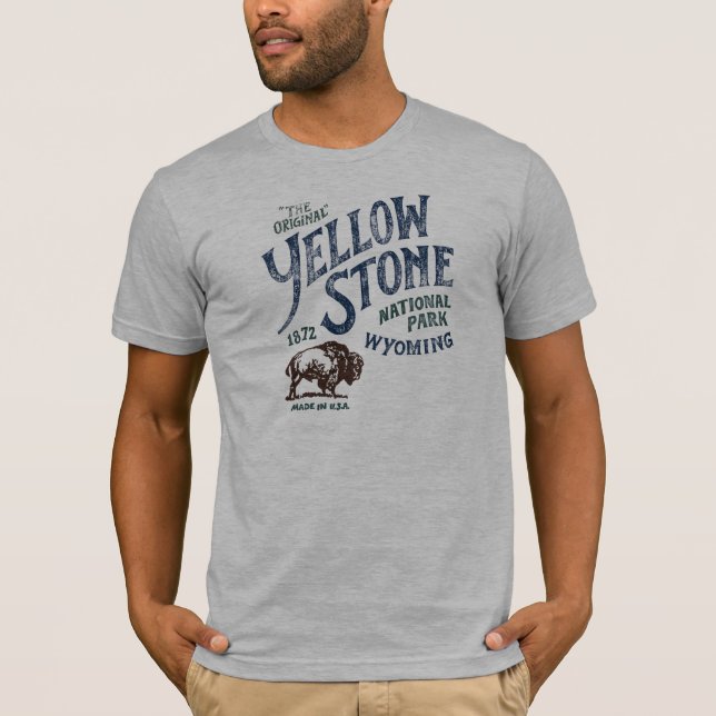 Camisa de Wyoming del bisonte del parque nacional (Anverso)