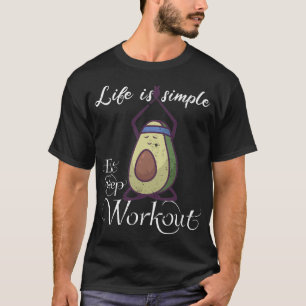 Camisa de yoga para entrenamiento de aguacate