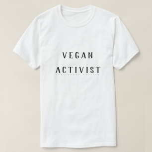 Camisa del activista del vegano (blanca)