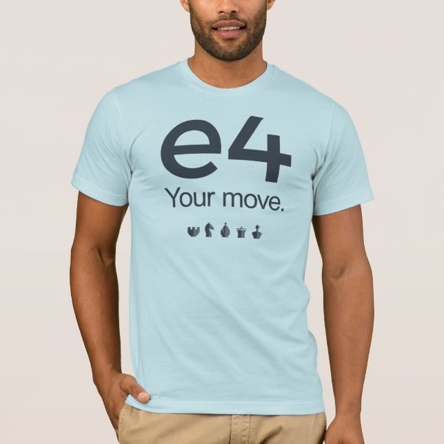 Camisa del ajedrez: e4 (Anverso)