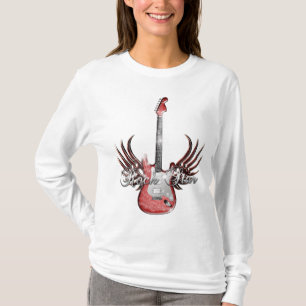 camisa del ala de la guitarra