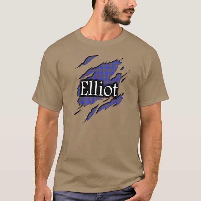 Camisa del alcohol del tartán de Elliot del clan (Anverso)
