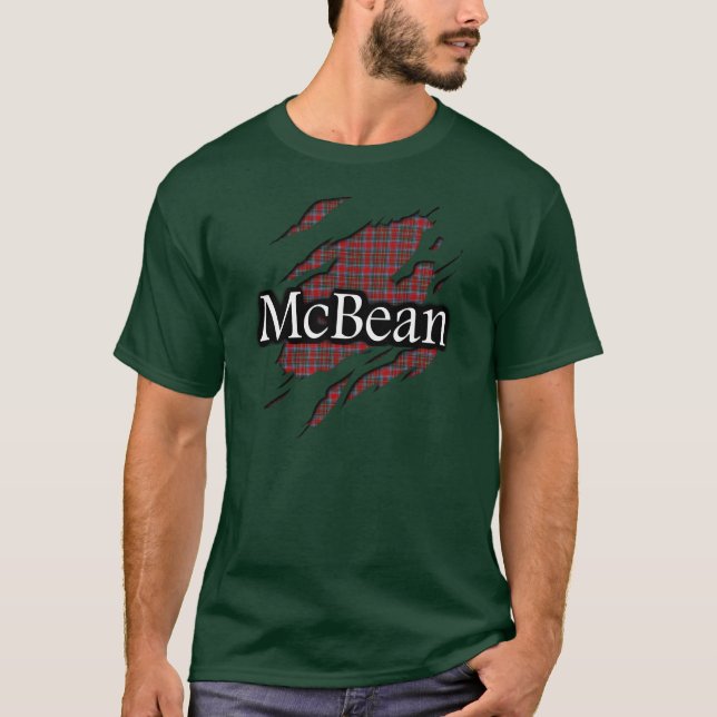 Camisa del alcohol del tartán de MacBean McBean (Anverso)