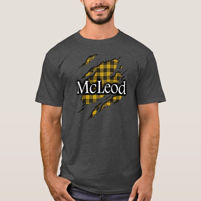 Camisa del alcohol del tartán de MacLeod McLeod (Anverso)