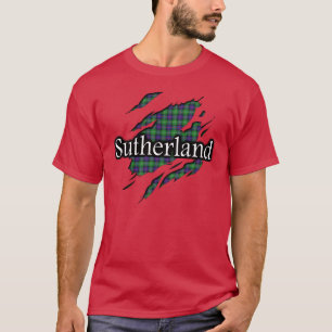 Camisa del alcohol del tartán de Sutherland del