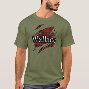 Camisa del alcohol del tartán de Wallace del clan