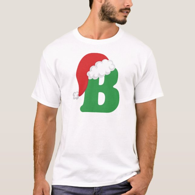 Camisa del alfabeto de la letra B del navidad (Anverso)