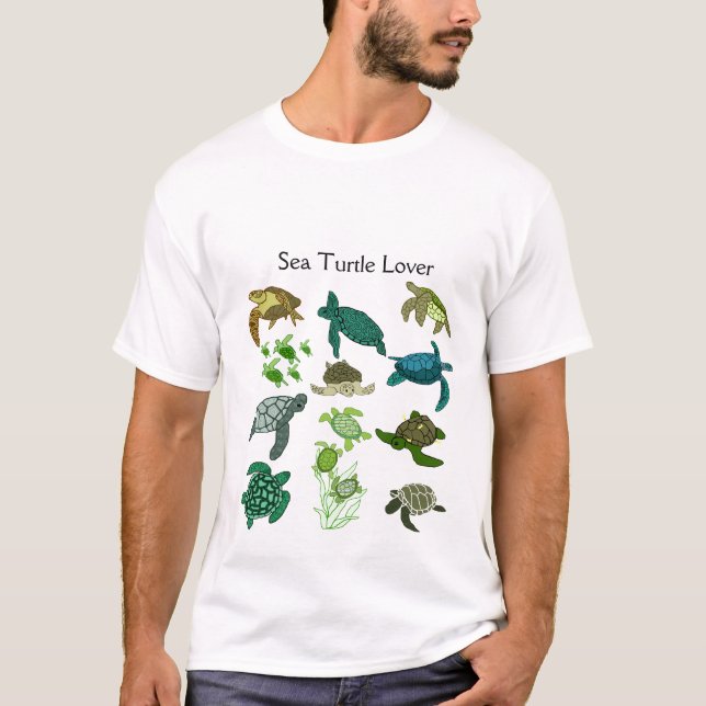 Camisa del amante de la tortuga de mar (Anverso)