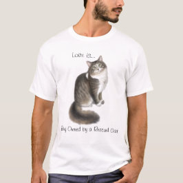 Camisa del amor del gato del rescate
