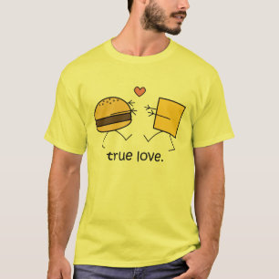 Camisa del "amor verdadero" de la hamburguesa y