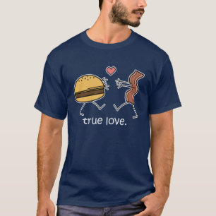 Camisa del "amor verdadero" del cheeseburger y del