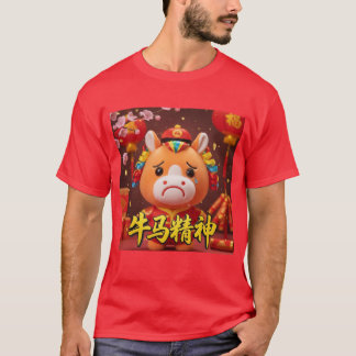 Camisa del Año Nuevo Lunar: Caballo Llorando