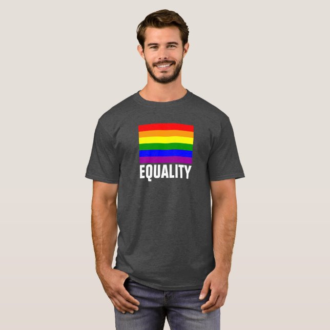 Camisa del arco iris del orgullo de LGBT (Anverso completo)