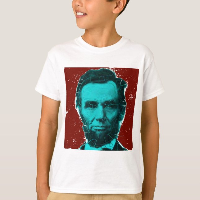 Camisa del arte de Abraham Lincoln--Diseño único (Anverso)