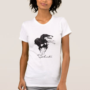 Camisa del arte del perro de Saluki