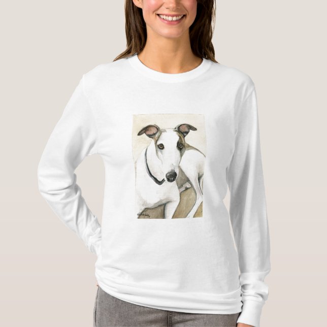 Camisa del arte del perro del galgo (Anverso)