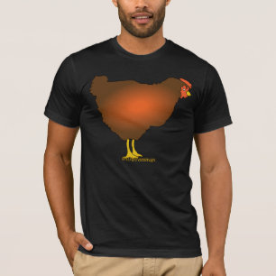 Camisa del arte del pollo del rojo de Rhode Island