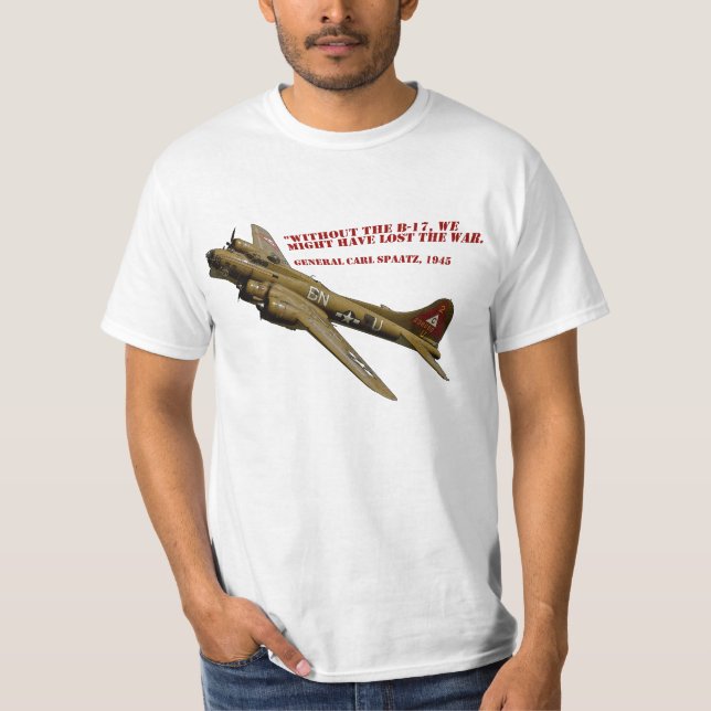 Camisa del avión de la fortaleza del vuelo de WWII (Anverso)