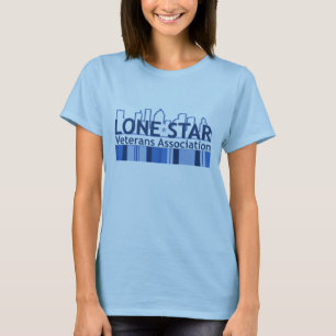 Camisa del azul de las señoras LSVA