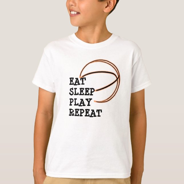 Camisa del baloncesto de la repetición de Eat (Anverso)