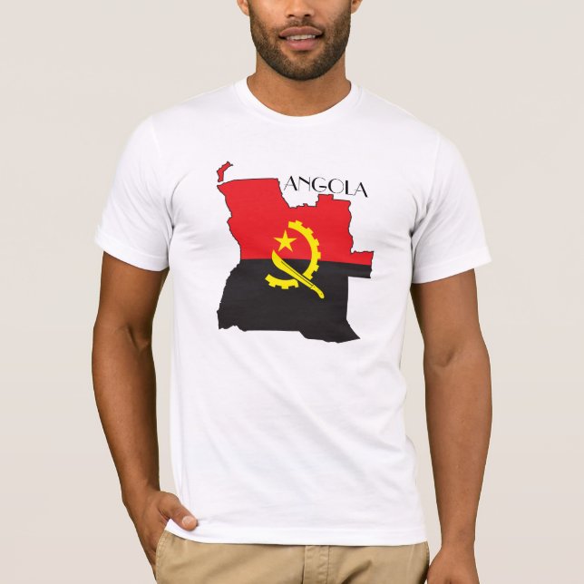 Camisa del Bandera-Mapa de Angola (Anverso)