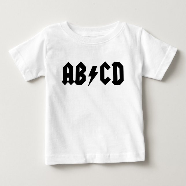 Camisa del bebé de AB/CD (Anverso)