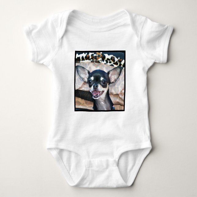 Camisa del bebé de la chihuahua (Anverso)