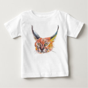 Camisa del bebé de la fan del lince