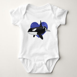 Camisa del bebé de la orca