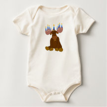 Camisa del bebé de los alces de Jánuca