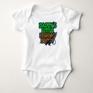 Camisa del bebé del compinche de la pesca de