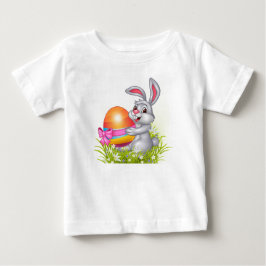 Camisa del bebé del conejito de pascua