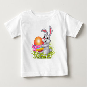 Camisa del bebé del conejito de pascua