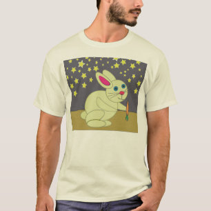 Camisa del bebé del conejito y de las estrellas