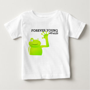 Camisa del bebé del día de salto del año bisies