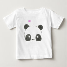 Camisa del bebé del oso de panda