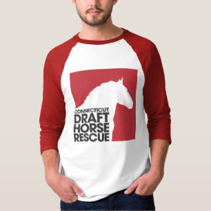 Camisa del béisbol de la manga del rescate 3/4 del