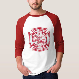Camisa del béisbol del fuego