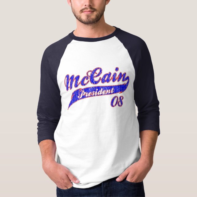 Camisa del béisbol del presidente de McCain (Anverso)