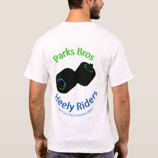 Camisa del blanco de los jinetes de Bros Heely de