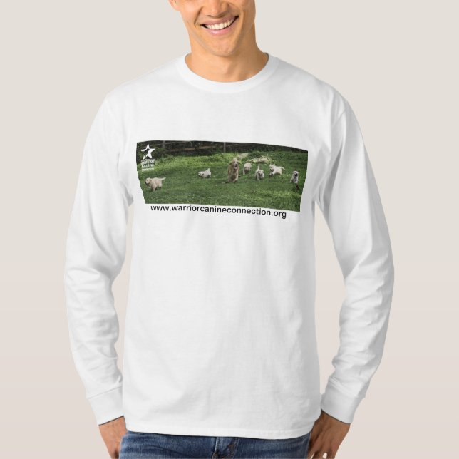 Camisa del blanco del jugueteo del perrito (Anverso)