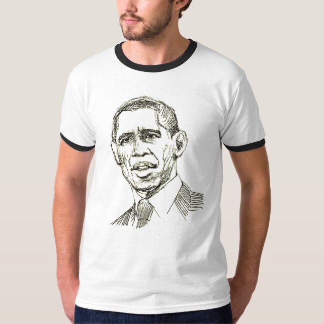 Camisa del bosquejo de Obama (Anverso)