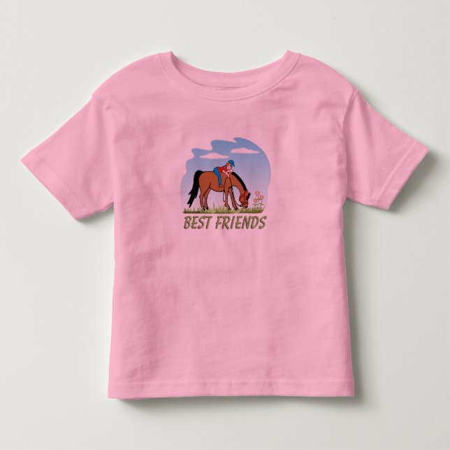 Camisa del caballo de los mejores amigos para los (Anverso)