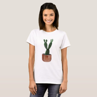 Camisa del cactus de la acuarela
